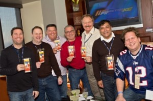 2012 VIP Guests showing off their Super Bowl XLVI Tickets 